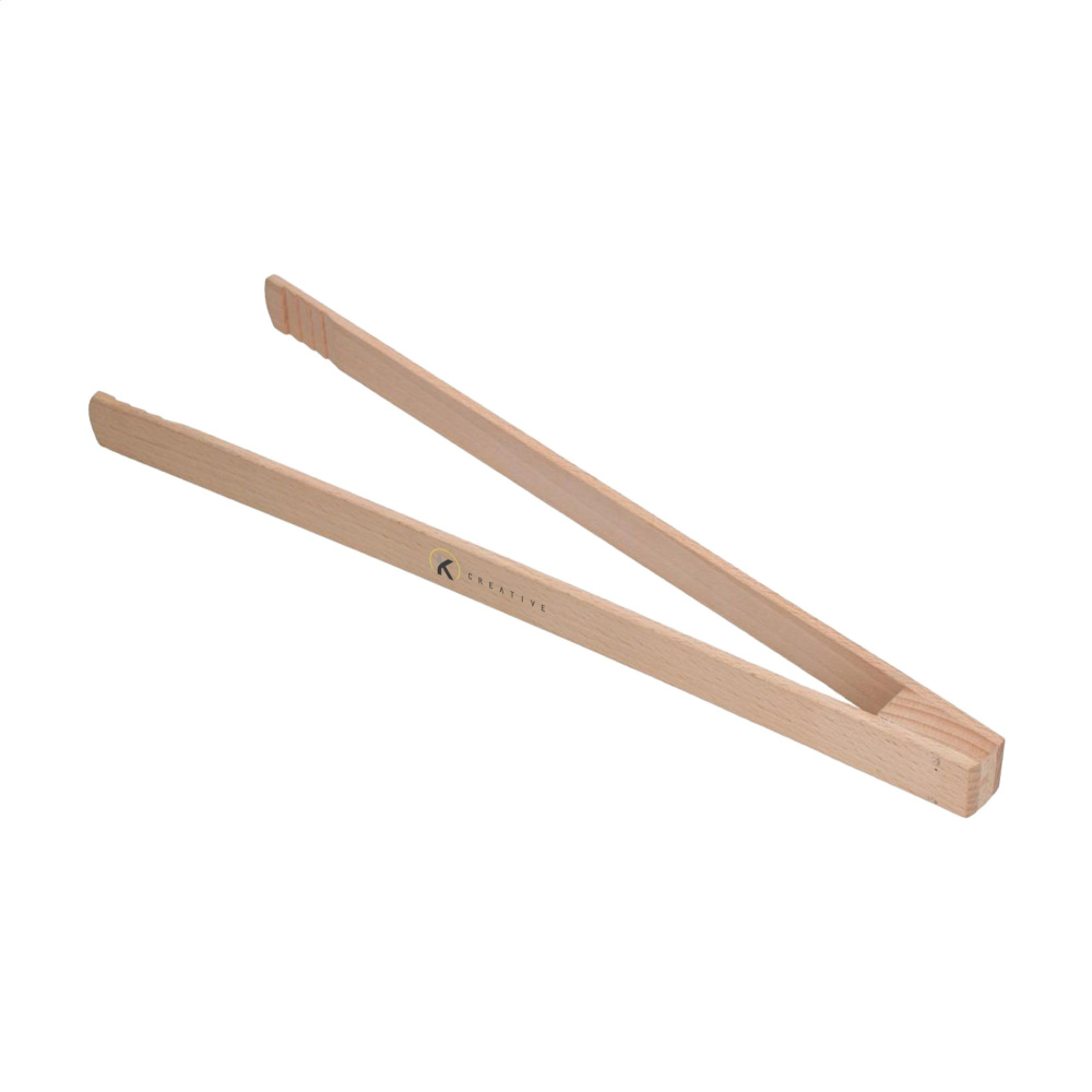 Logotrade advertising product picture of: Pinza wooden BBQ tongs